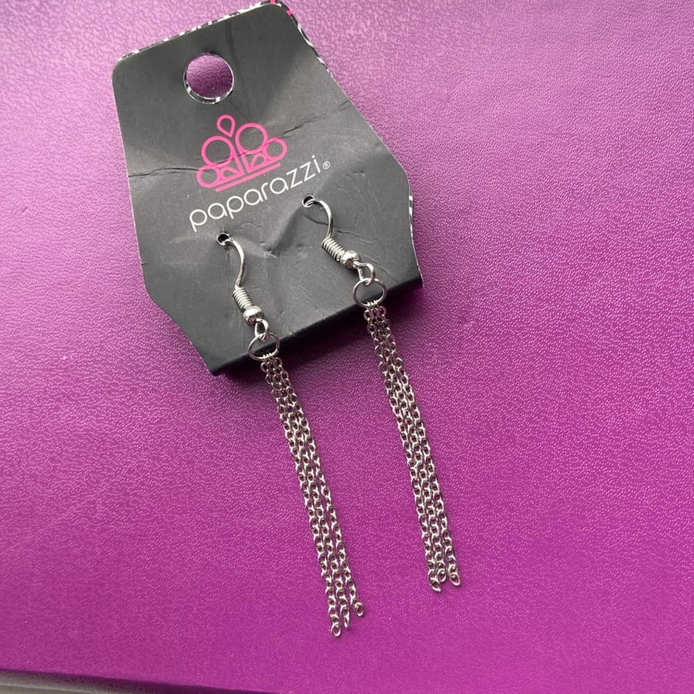 Silver fashion earrings